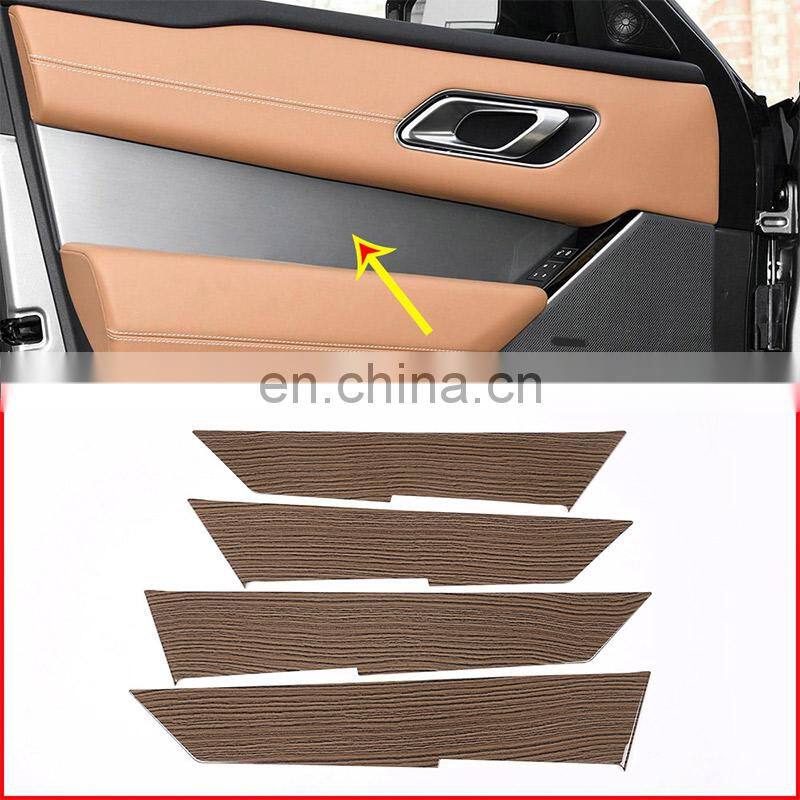 Sands Wood Grain Style Car Interior Door Decoration Panel Cover Trim For Land Rover Range Rover Velar 2017 2018 Car Accessories