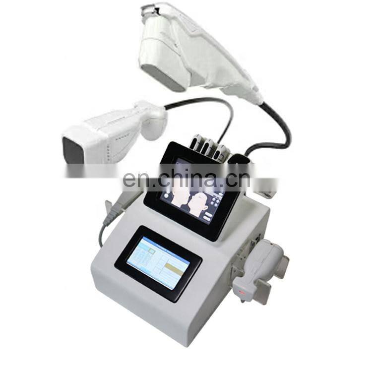 Double screen high focused ultrasound hifu face lifting 2 in 1 liposonic body slimming machine