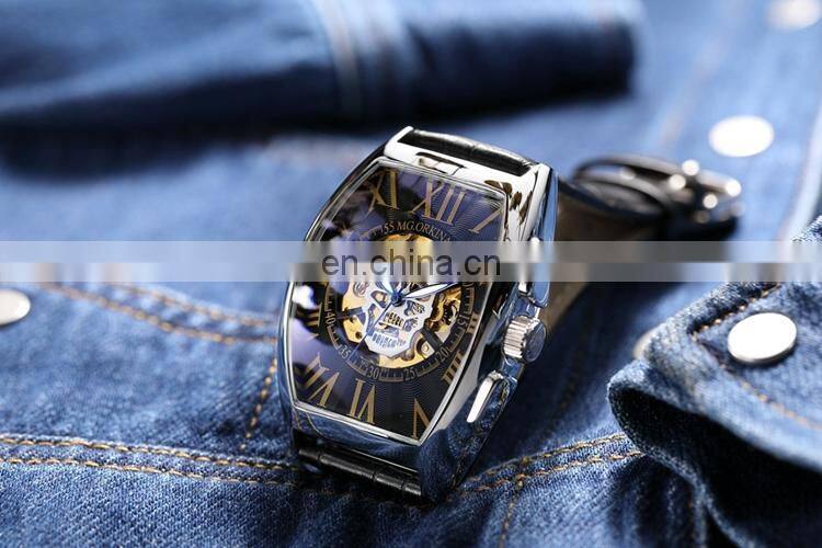 MG.ORKINA MG091 Fashion Watches For Mans Analog Automatic Mechanical 2019 Latest Leather Strap Men Watch Clock