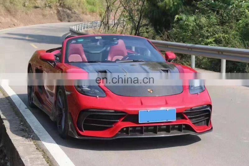 Runde Resin Or Carbon Fiber Material For Porsche Boxster 718 PD Style Body Kit Front Bumper Side Skirt Rear Lip Spoiler Fender