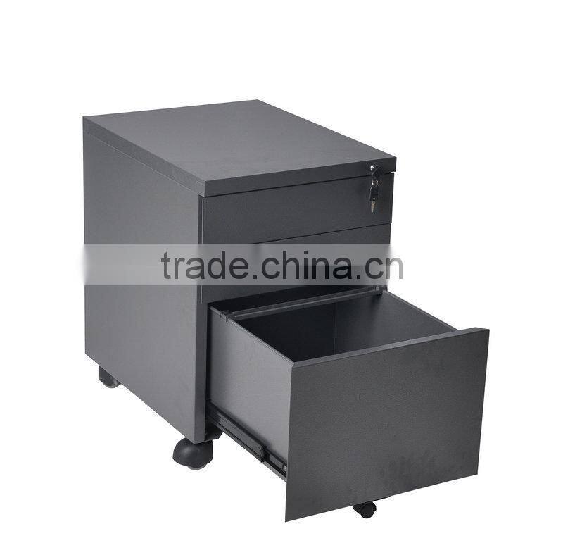 (DL-M1 ) Colorful 3 Drawer High Capacity Office Mobile Filing Cabinet with 5 Castors
