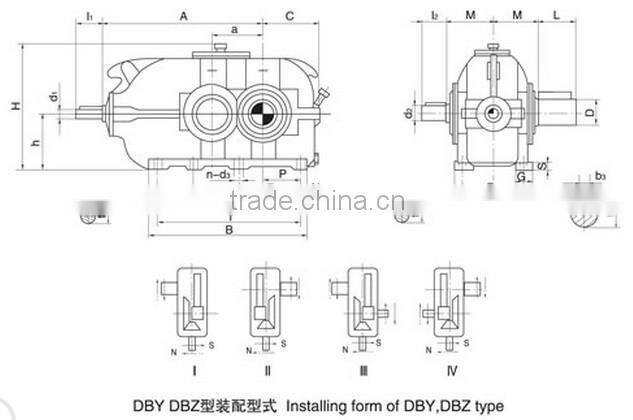 Huayun manufacture spur bevel gear speed reducer reduction gearbox