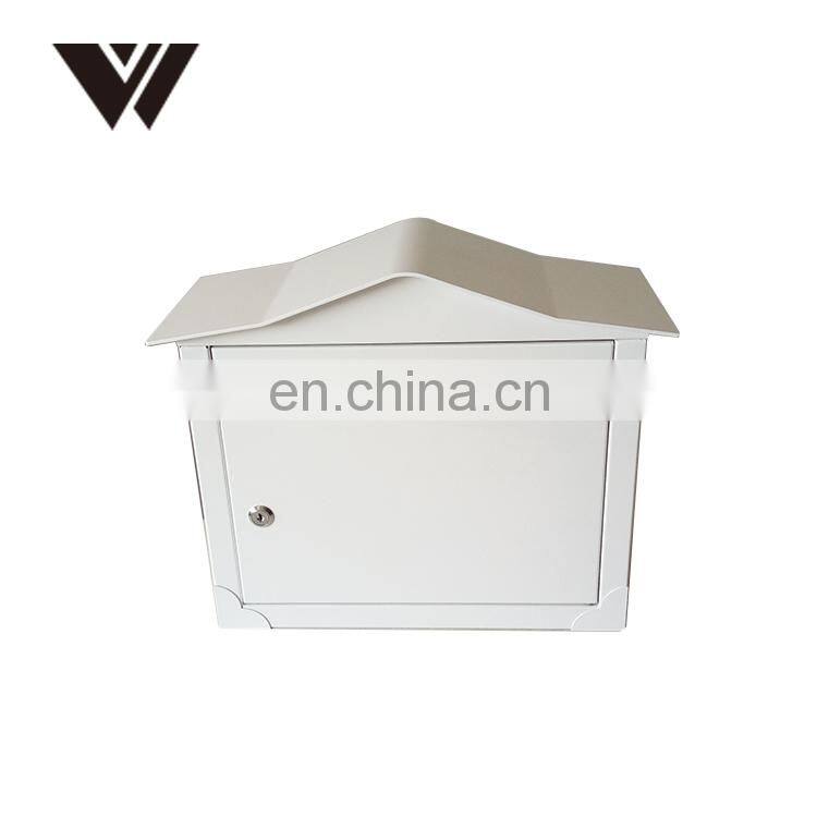 Free Standing Security Parcel Box Weatherproof Mailbox House Front Porch Residential Outdoor Roads Postbox