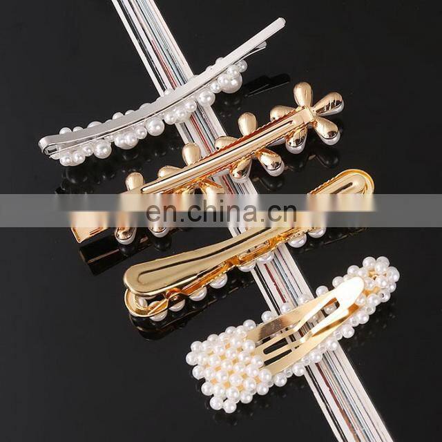2022 Newest Design Fashionable Hairpins Pearl Hair Clips for Girls Accessories