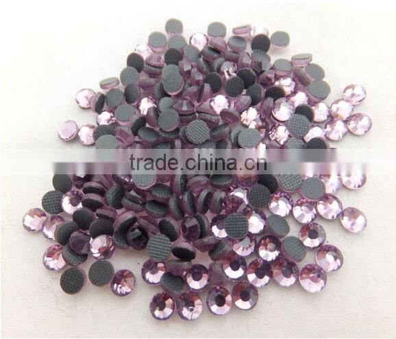 2mm-8mm Top Quality Deep Purple Iron on Rhinestone