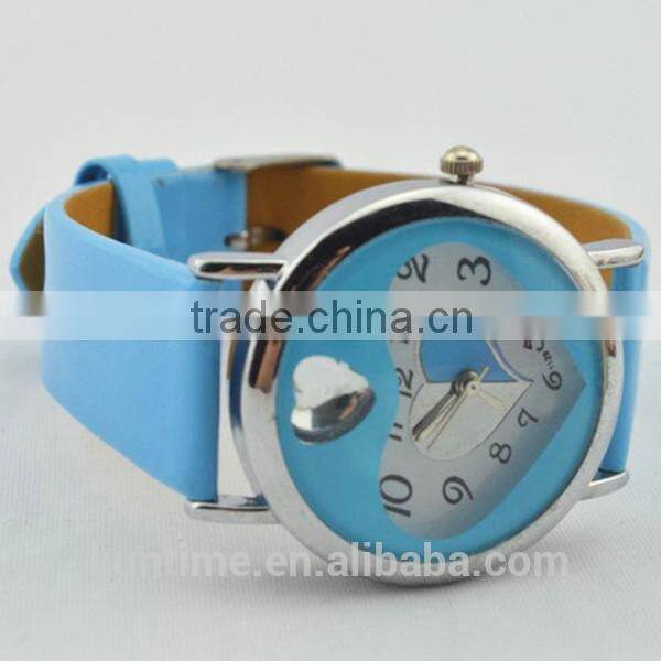 fashion promotion gift watches with quartz analog movt, stainless steel case back
