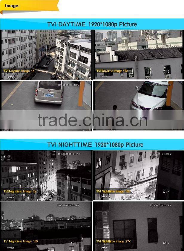 Full HD 1080P high resolution camera, 2.0 Mp 27X Zoom Sony Sensor TVI ptz camera, IR 120M High Speed Dome Camera