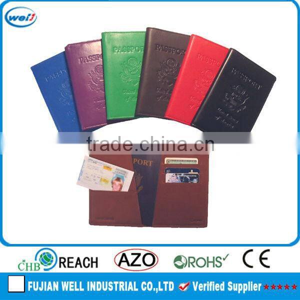 Black Personalized PU Leather Card Holder
