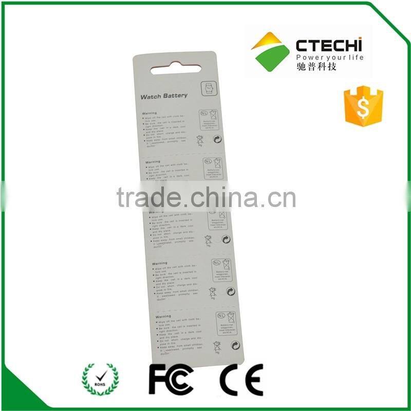 ag2 watch battery, alkaline dry battery LR726/197 non rechargeable button cell low mercury