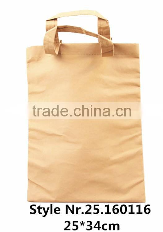 2016 shopping bag strong material kraft paper hand bag