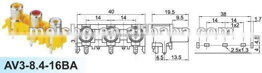 Universal female aes/ebu digital audio converter
