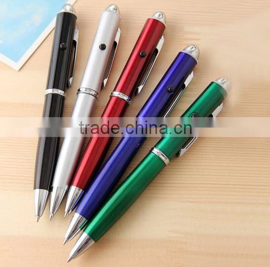 Ballpoint pen with laser light
