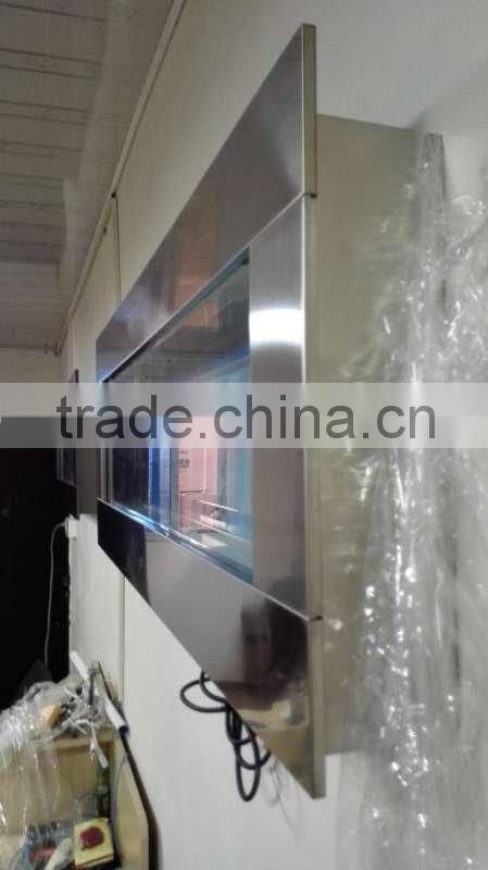 Stainless Steel Wall Mounted Aquariums - Standard Contemporary Wall Aquarium