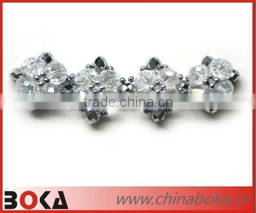 Beaded rhinestones bridal applique