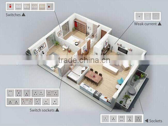 uk wall socket usb oem white color