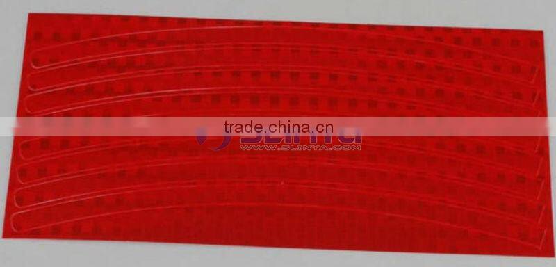 Fluorescent MTB Bike Stickers Bicycle Wheel Reflector Rim Light Tape