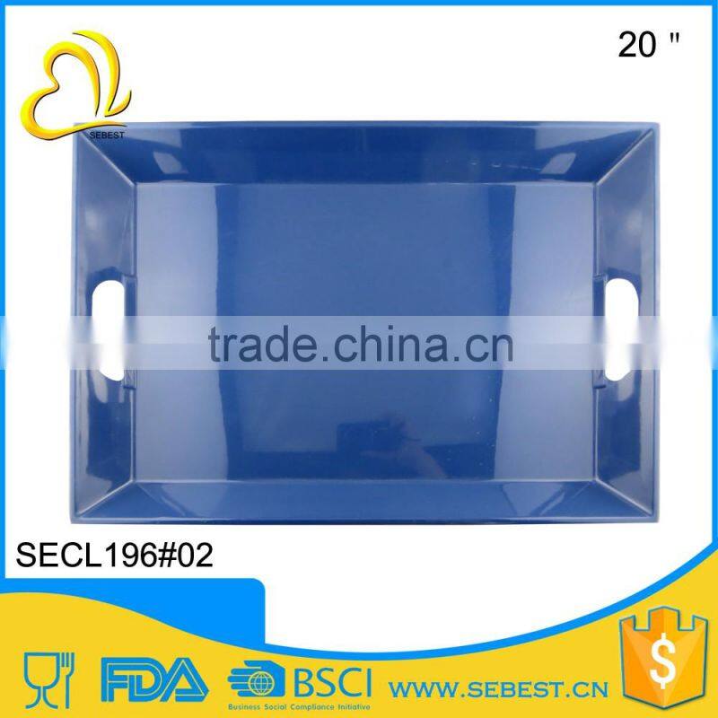 European style tableware custom printed color melamine serving tray