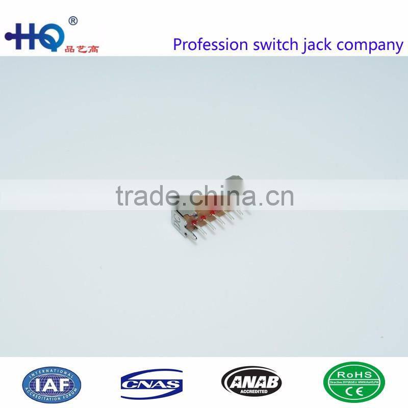 Affordable price vertical slide switches, 1p4t slide switches, slide switch 4 positions, SS-14D01