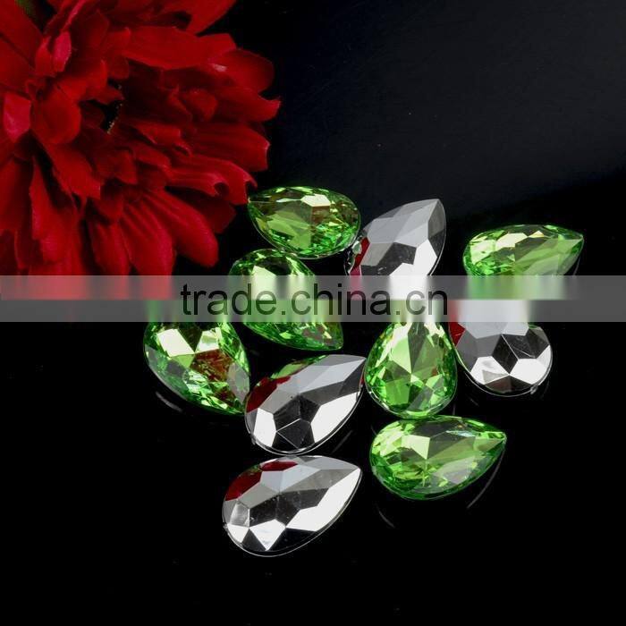 China Wholesale Teardrop Acrylic Sew on rhinestone with Saim, Sew on Acrylic Stone wholesale for Wedding Dress