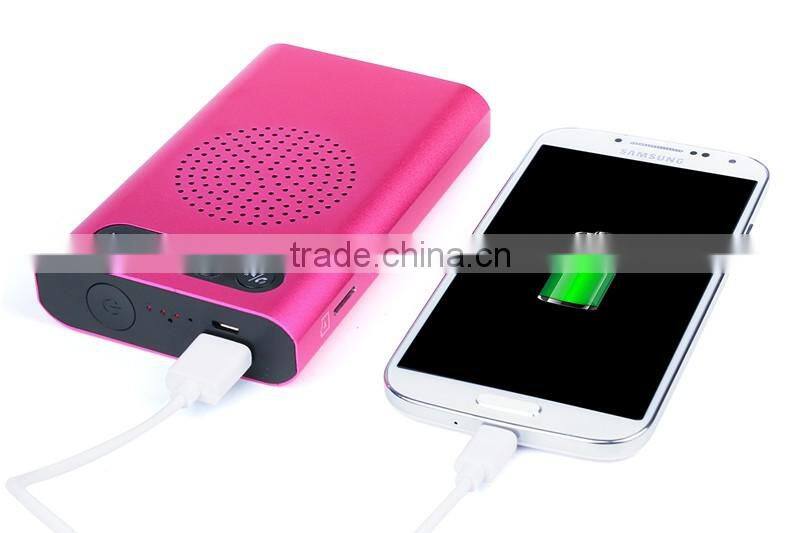 fancy bluetooth speaker power bank with volume control