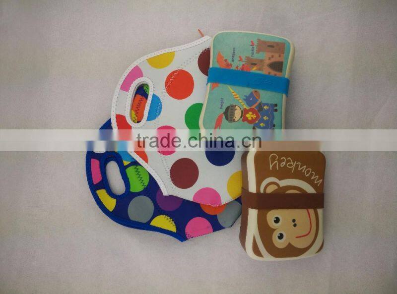Bamboo fiber biodegradable and eco BPA free children Kids lunch box