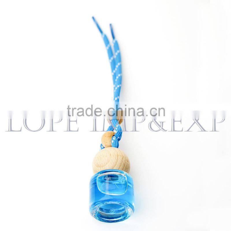 6ml Car perfume glass bottle wooden cap