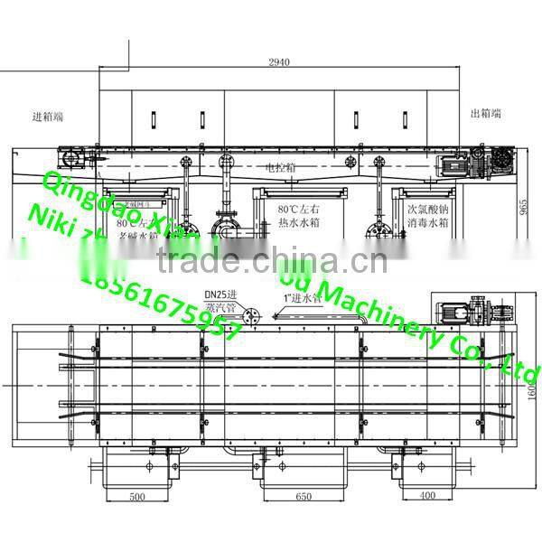 automatic crates washing machine,plastic box washing machine