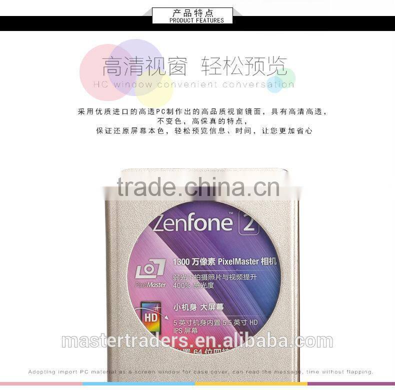 Original USAMS Muge Series Wallet Flip PU Leather Case With PC Back Cover For ASUS ZenFone 2 MT-3615