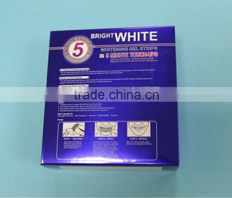 Mint flavor teeth whitestrips