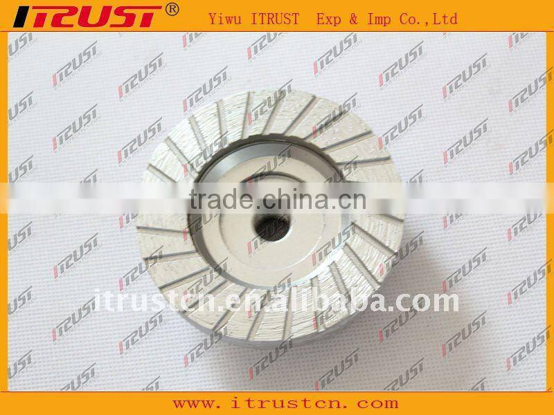 Turbo Rim Diamond Grinding Cup Wheel For Concrete with Aluminium Body