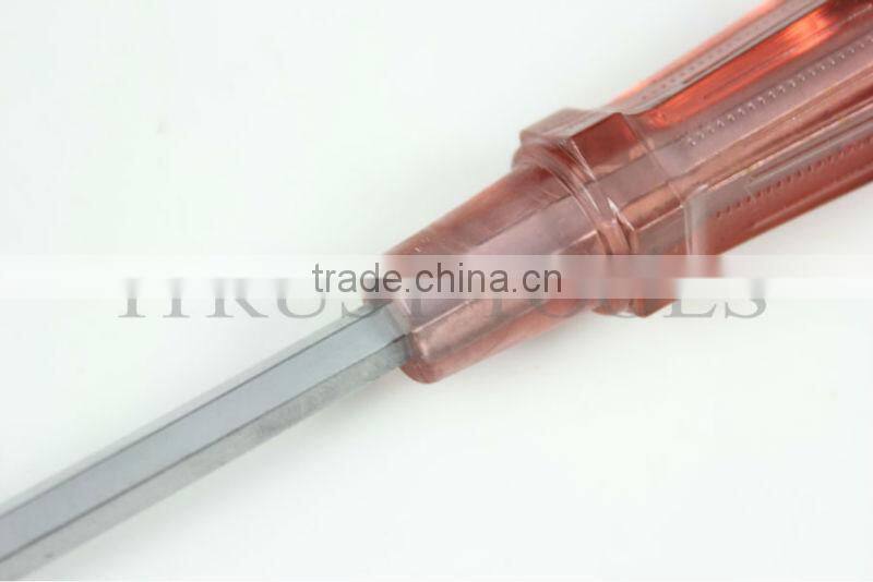 Transparent Plastic Handle Black Bit Screwdriver SD1058
