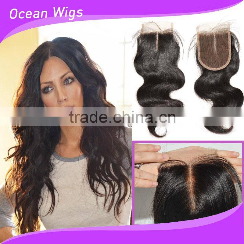 brazilian hair weaving closure pieces