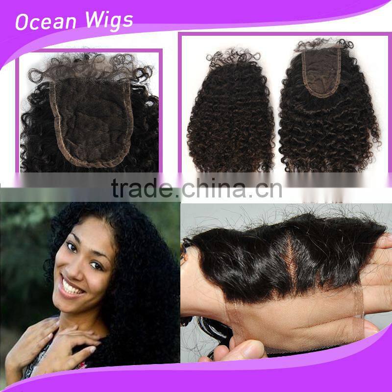 virgin indian kinky curly top closure