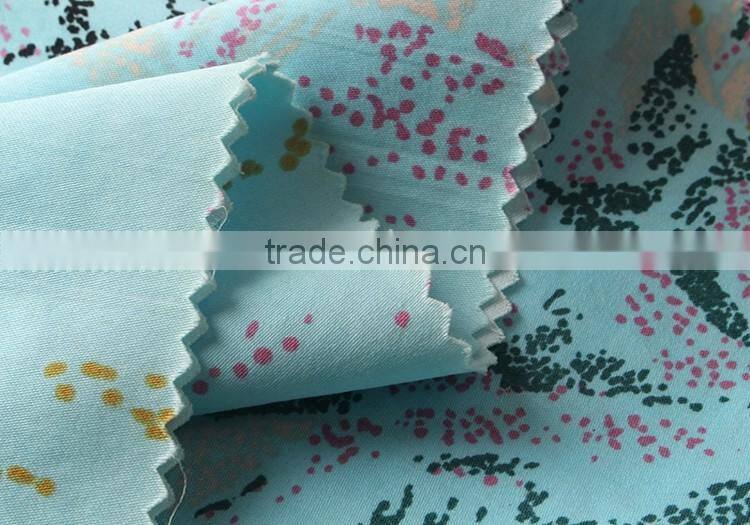 New design printed satin woven textile 100 cotton fabric 2016