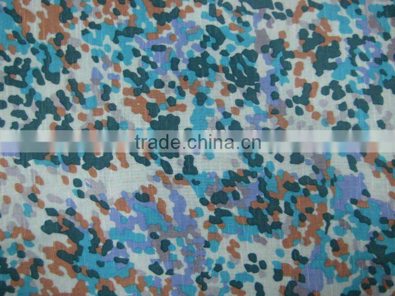 rayon slub jersey printed