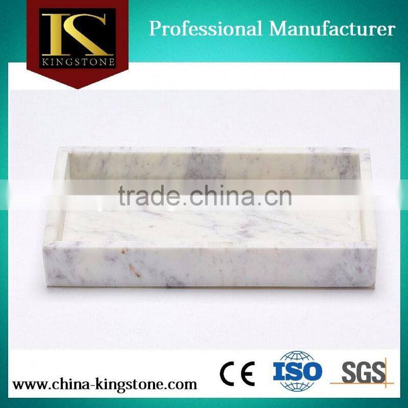 Carrara white marble cup holder for wholesale