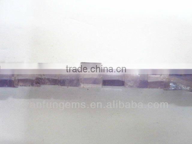 Wholesale gemstone light amethyst diagonal drill cube