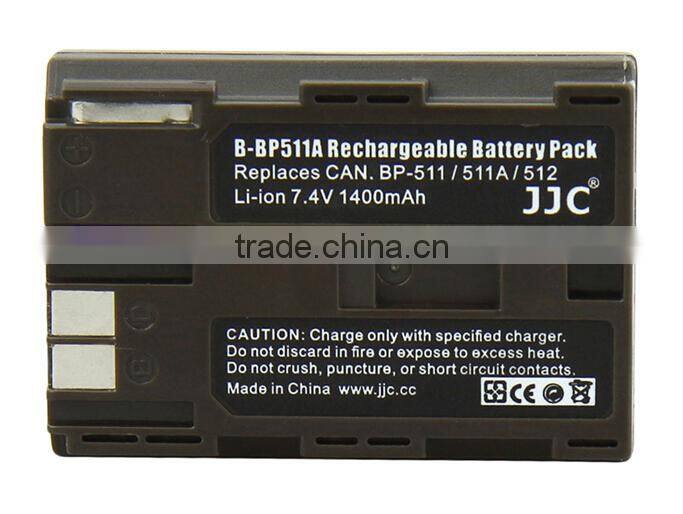 Li-ion Battery 7.4V JJC B-BP511A 7.4V Rechargeable Battery For Canon BP-511A