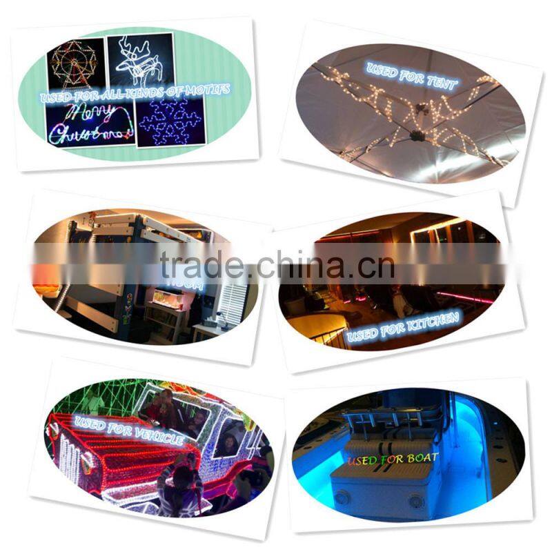 10*20MM 108leds 50m 220V RGB LED Rope Light Flat