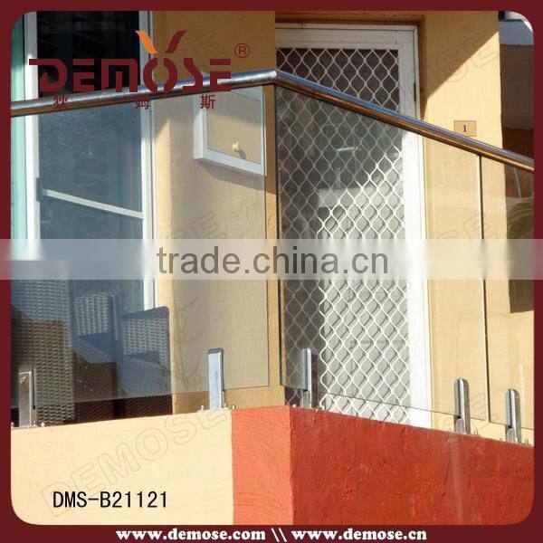 tempered glass deck railing/tempered glass railing clamp