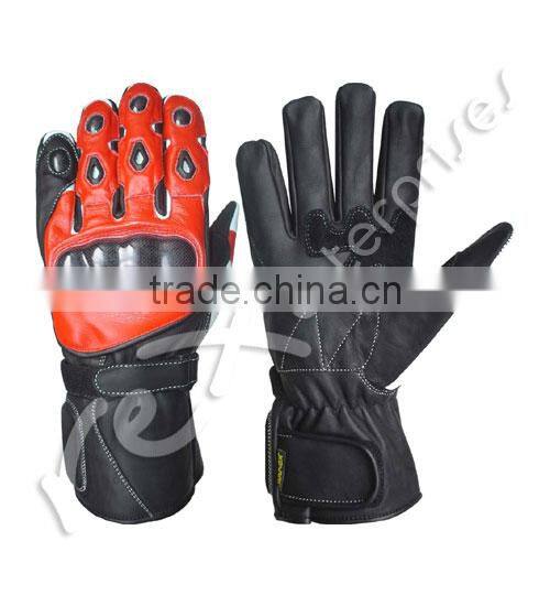 Leather Motorbike Motorcycle Racing Sports Gloves