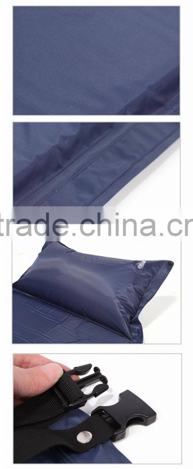 Outdoor single person damp-proof sleeping self inflating camping mattress