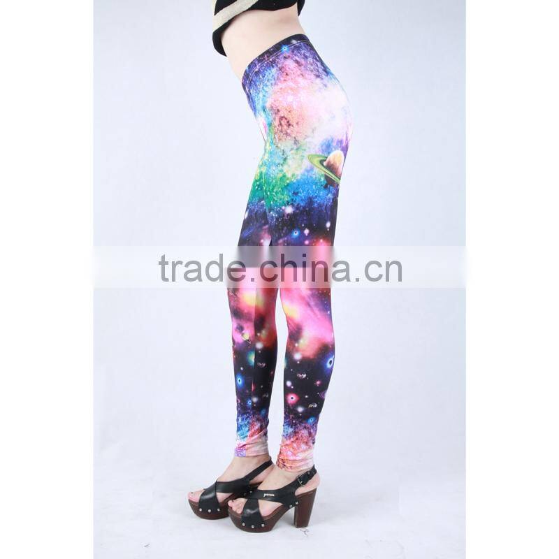 sexy printed women leggings with starry sky