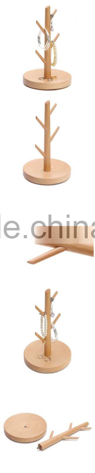 High End Luxury Custom Wooden Jewelry Display Tree