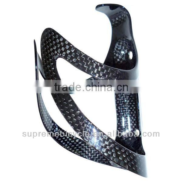 Hiquality new product 2014 hot bicycle carbon fiber bike water bottle holder