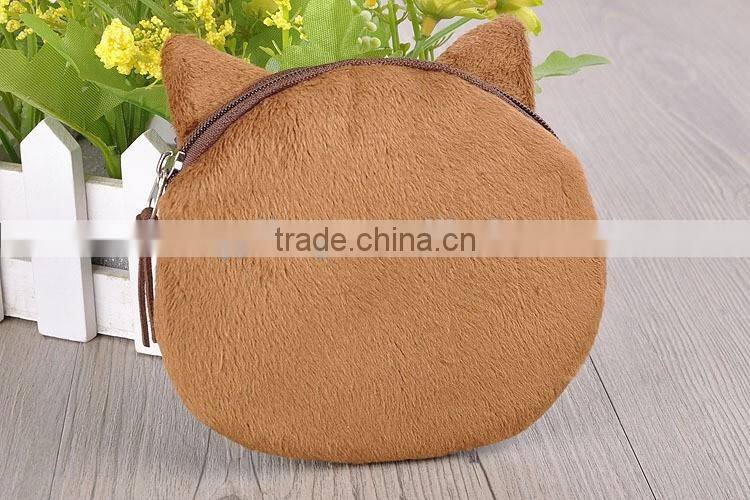 Wholesale cute 3D cat kitten coin purse change purse