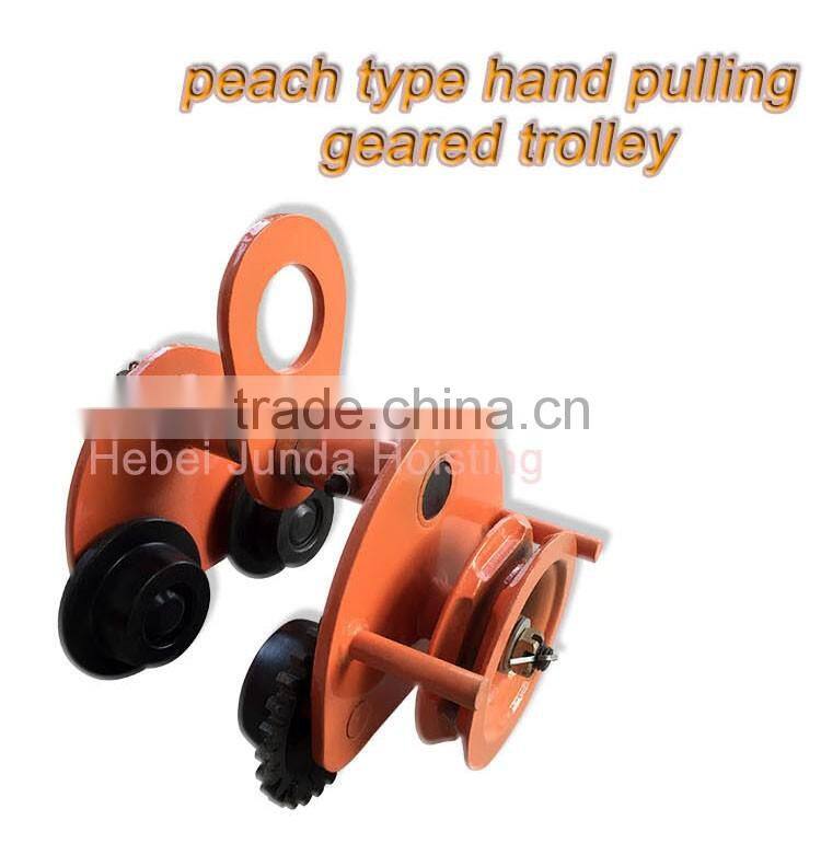 1t GCT series geared trolleys industrial geared trolley