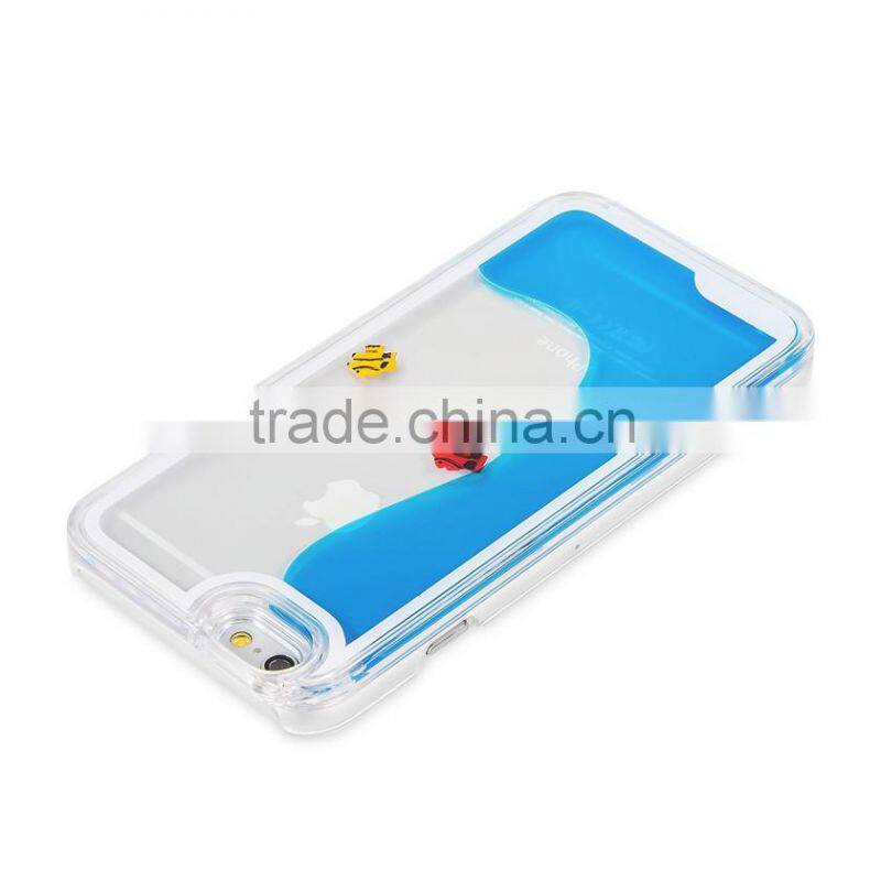 Fish Tank Liquid Aquarium Swimming Novelty Hard Phone Case Cover For Apple iPhone 6s 6 Plus