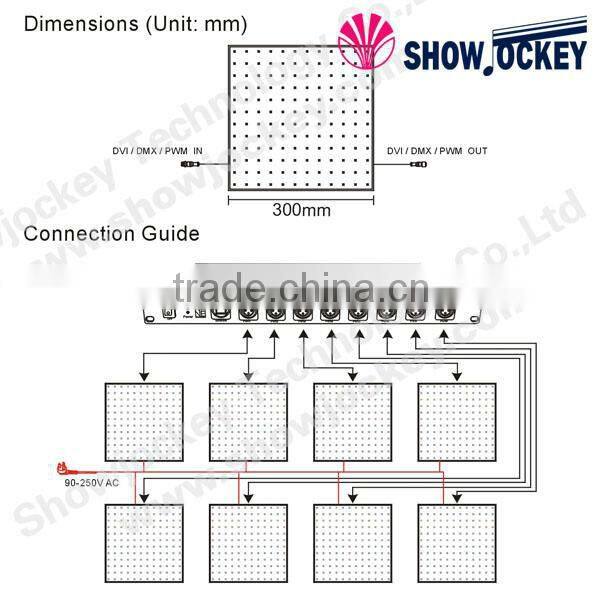 P10 outdoor 16x16 dot matrix led video module