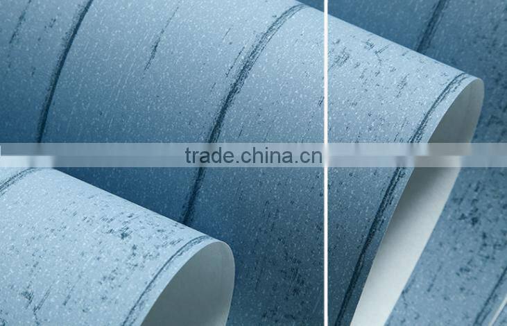 non woven new design blue Mediterranean wallpaper wholesale